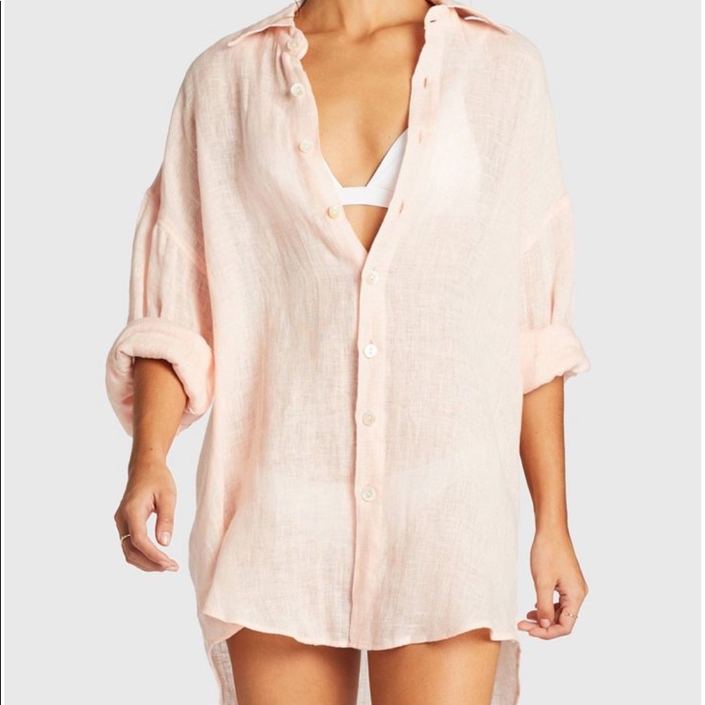 Vitamin A Swim linen cover-up